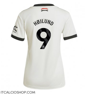 Manchester United Rasmus Hojlund #9 Terza Maglia Femmina 2024-25 Manica Corta